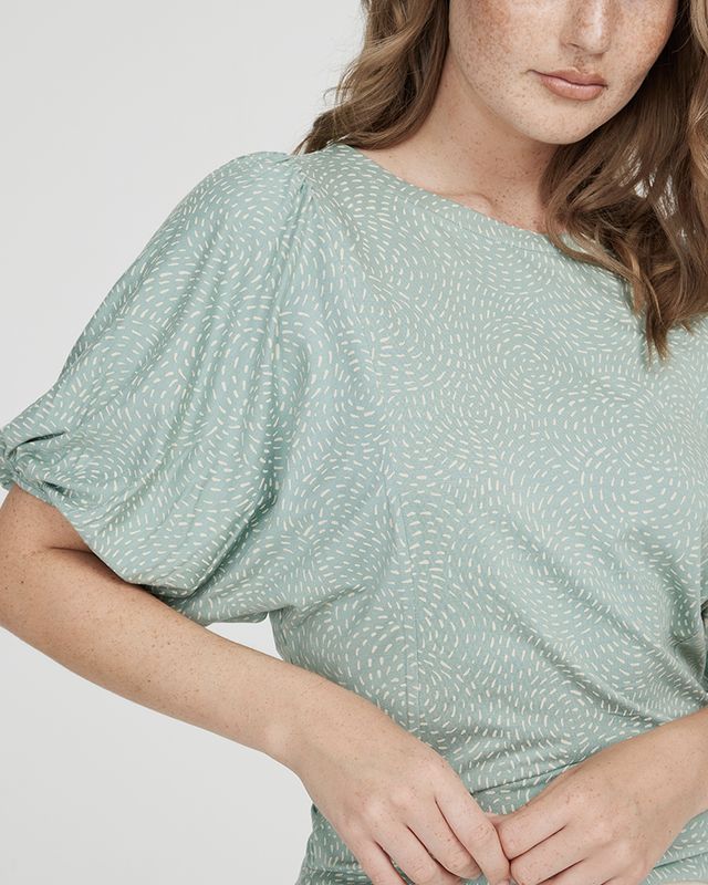 Holebrook Alice Tee Sage/Moon Dots