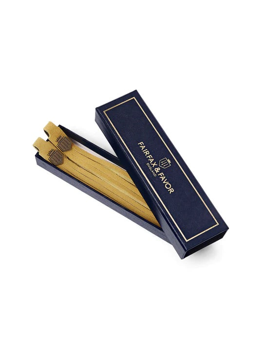 Boot Tassels - Mustard Suede