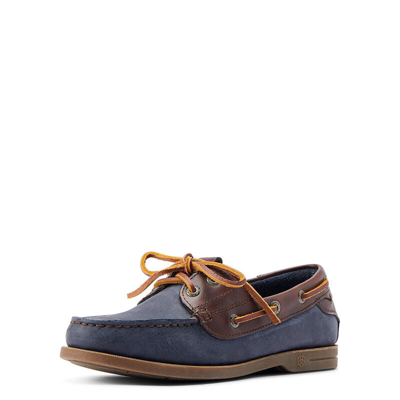 Antigua Deck Shoes Chocolate & Navy