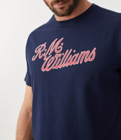 Script T-Shirt Navy