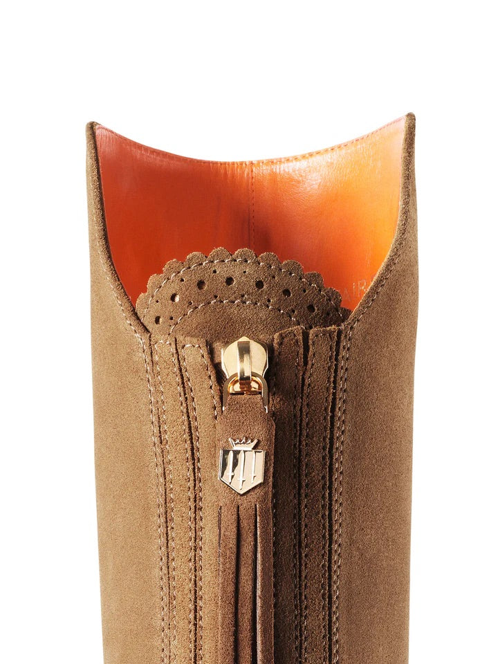 The Amira Women's Over-the-Knee Boot - Tan Suede