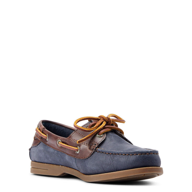 Antigua Deck Shoes Chocolate & Navy