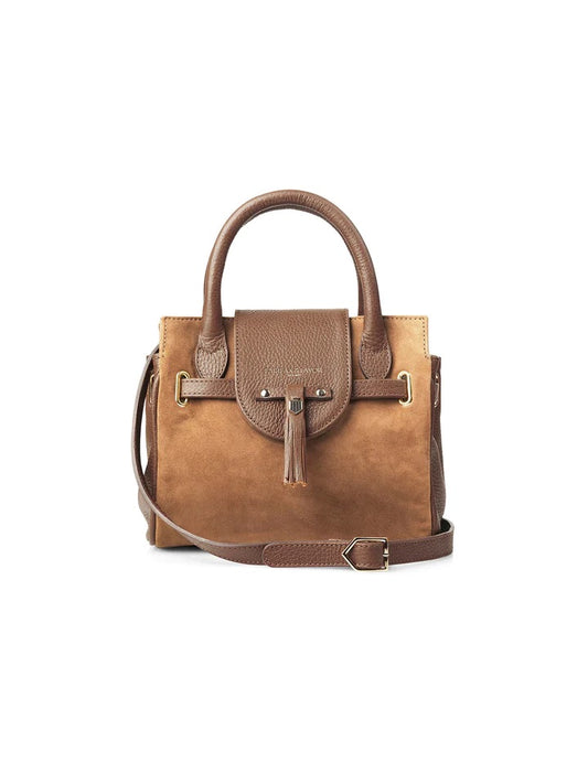 The Windsor Women's Mini Handbag - Tan Suede