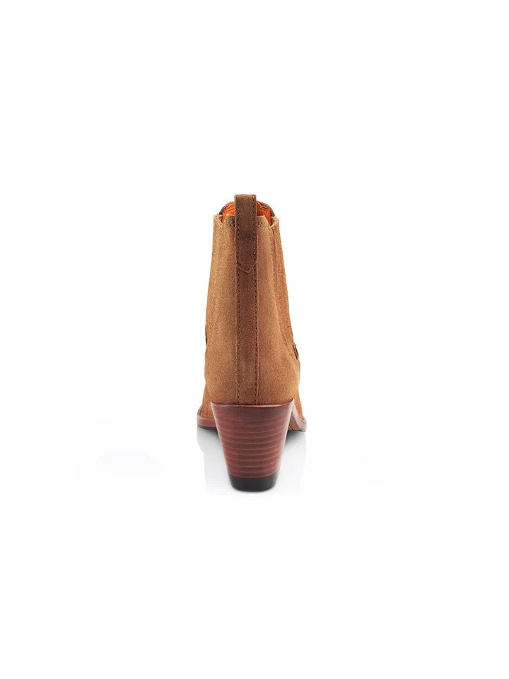 Ex Display The Rockingham Ankle Boot, Women’s Heeled Ankle Boot - Tan Suede