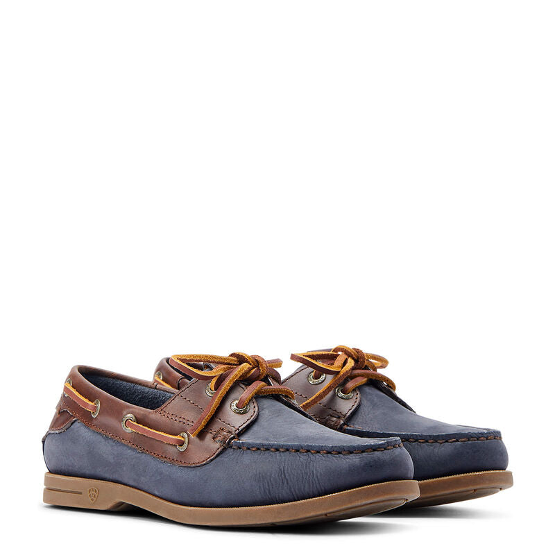 Antigua Deck Shoes Chocolate & Navy