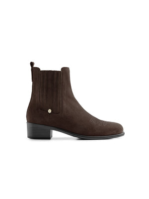 Ex Display The Rockingham Chelsea Ankle Boot - Chocolate Suede