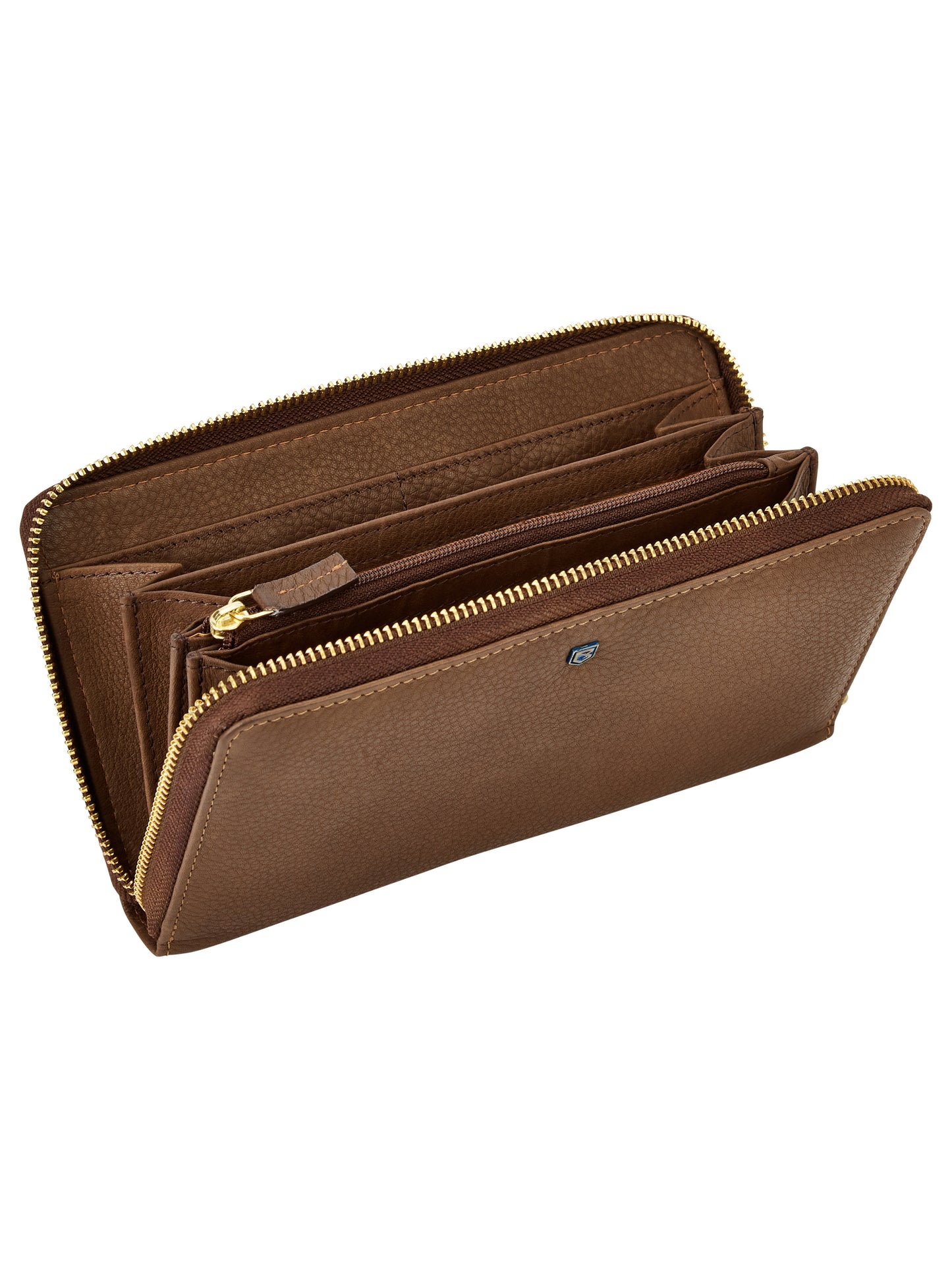 Portlick Leather Wallet in Walnut