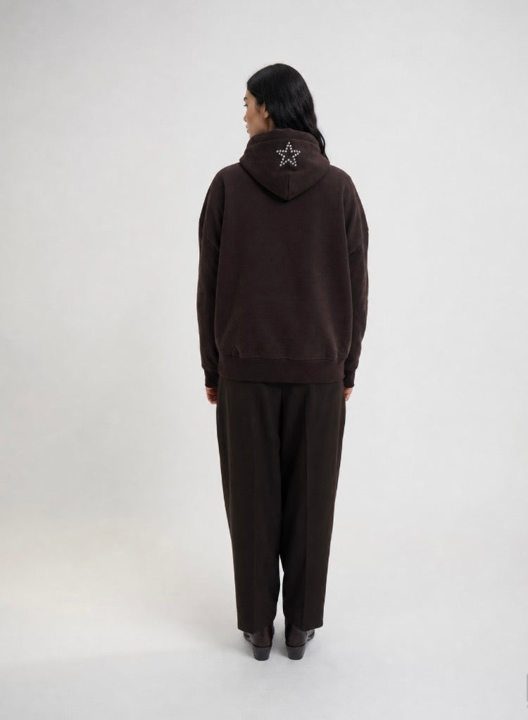 Oversize Crazy Hoodie Dark Chocolate