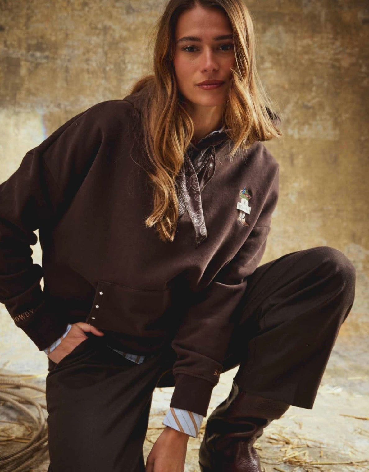 Oversize Crazy Hoodie Dark Chocolate