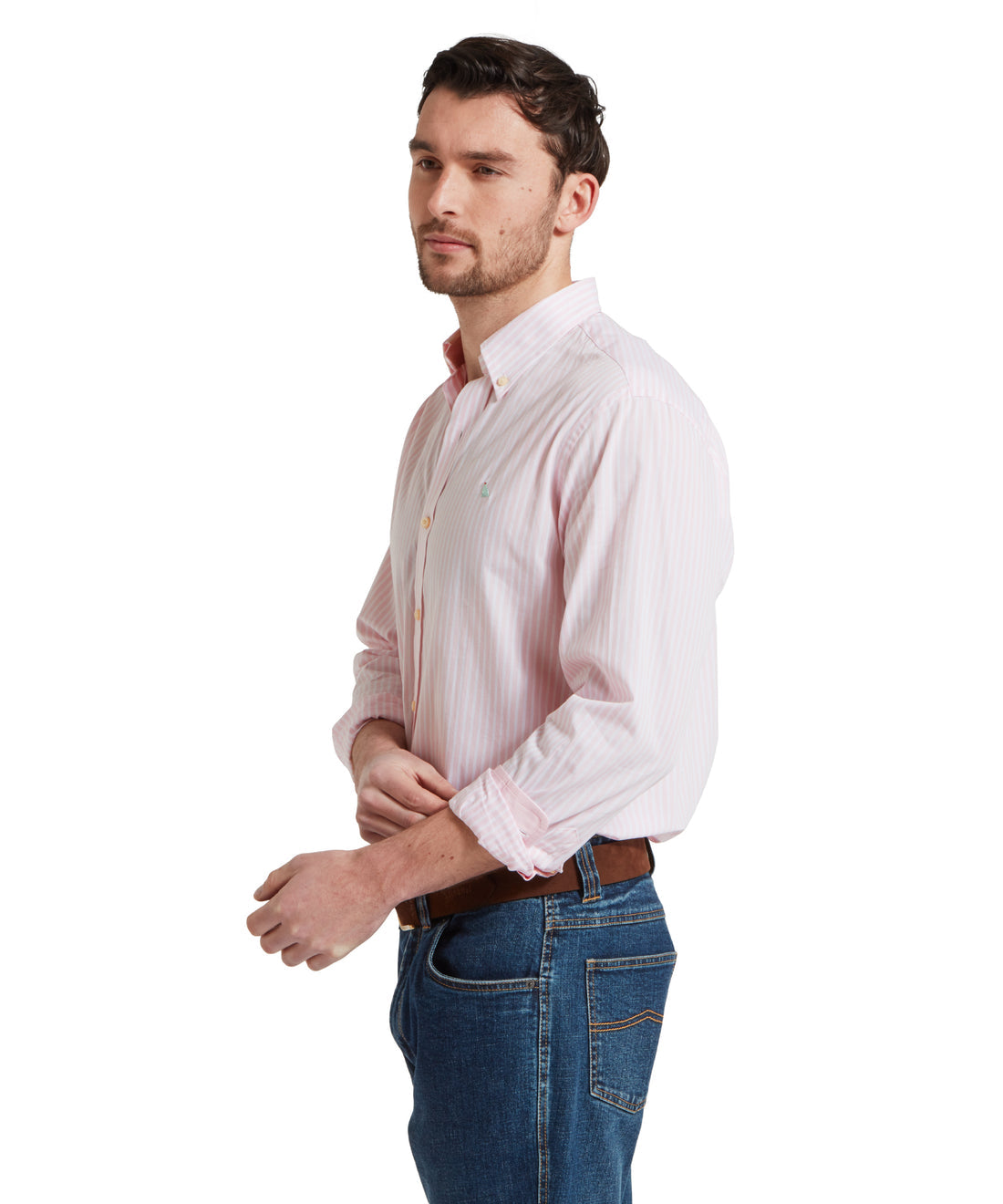 Holme Stripped Shirt Mauve Blush