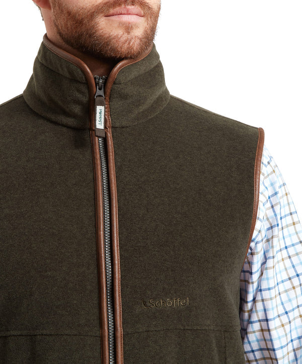 Oakham Fleece Gilet Dark Olive