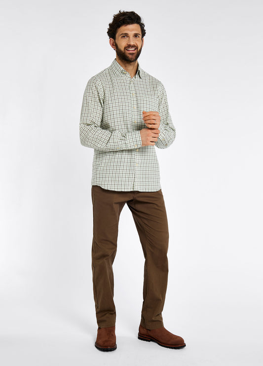 Connell Tattersall Check Shirt Sage