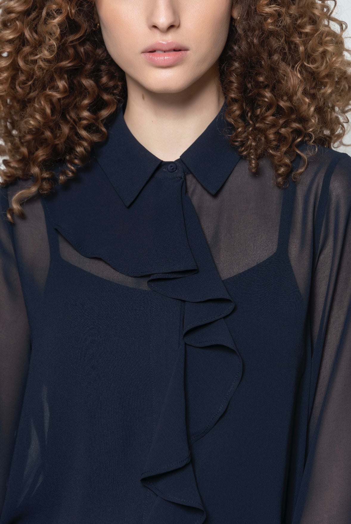 Ruth Navy Blouse