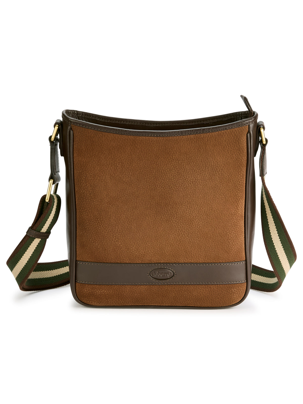 Tullyfern Suede And Leather Handbag - Walnut