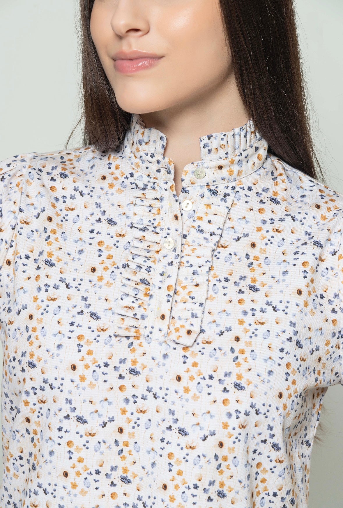 Aurora Gold Flowers Blouse