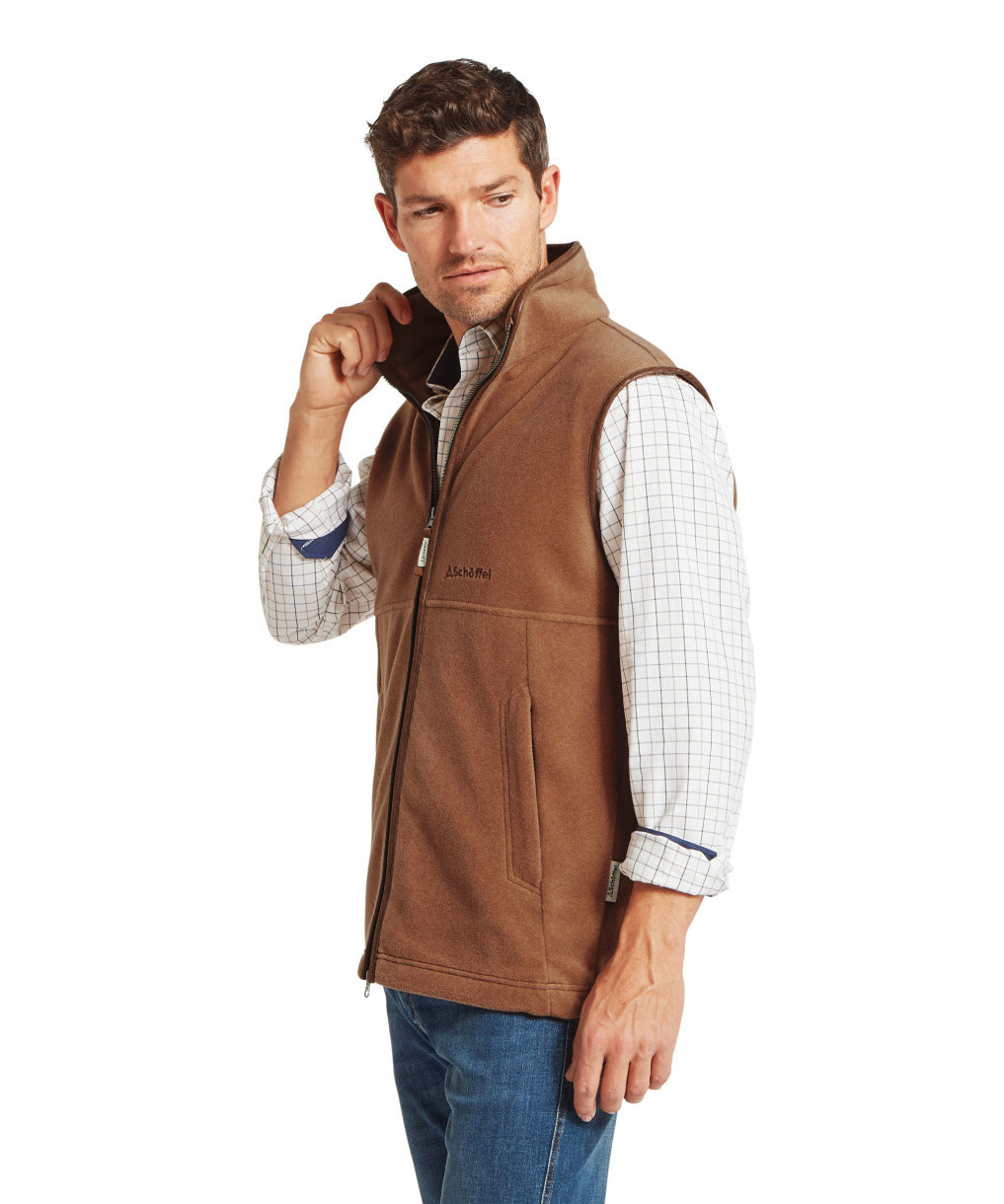Oakham Fleece Gilet Toffee