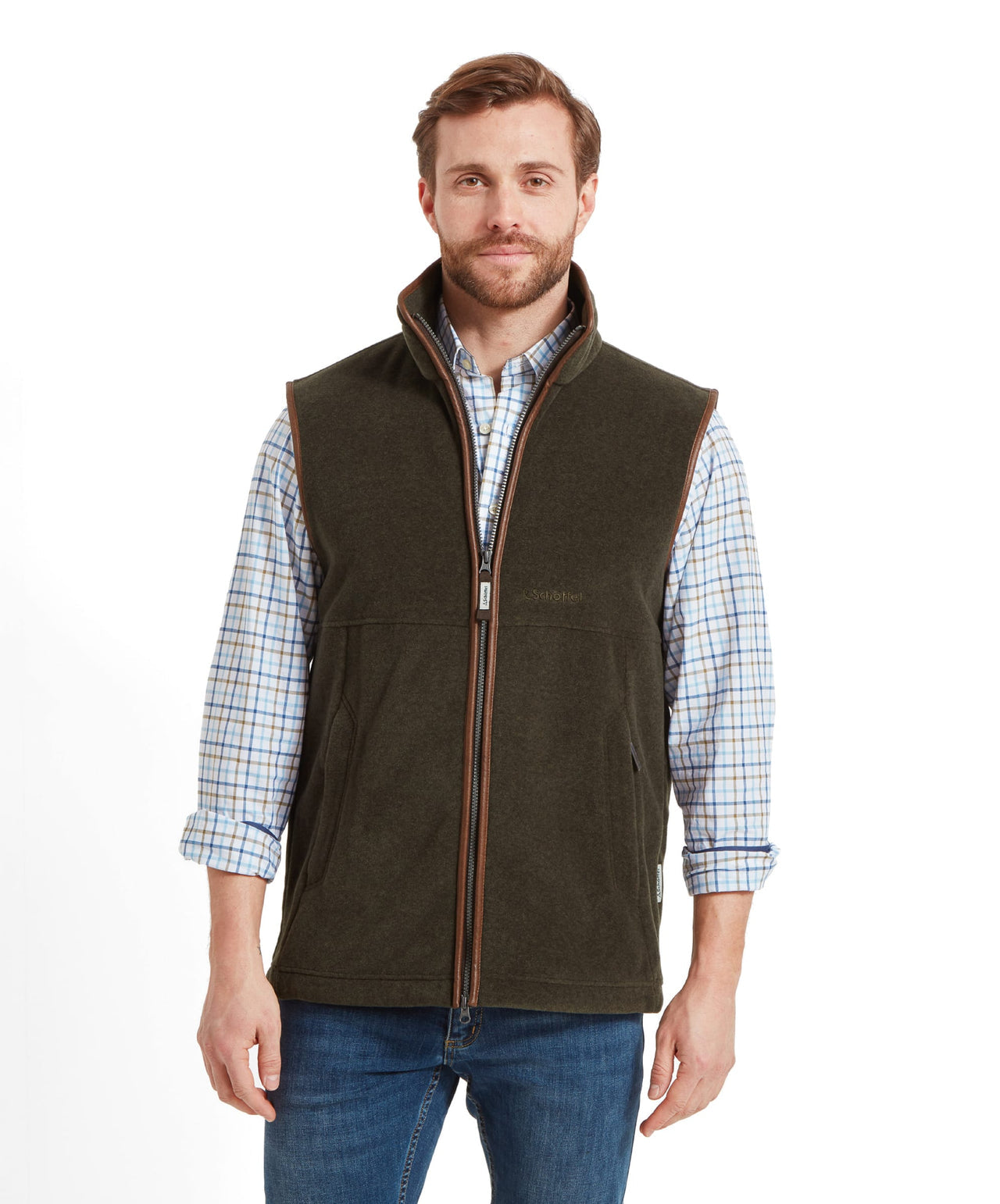 Oakham Fleece Gilet Dark Olive