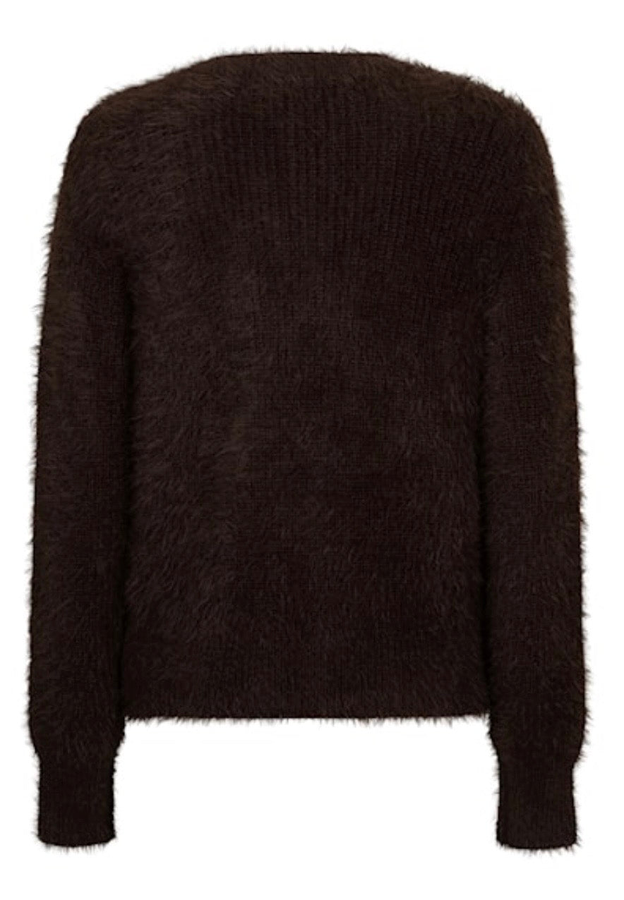 Cardigan Fuzzy Espresso