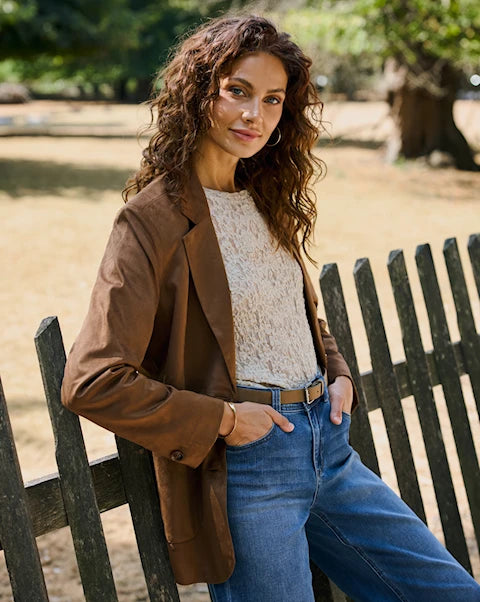 Blazer Suedine Praline