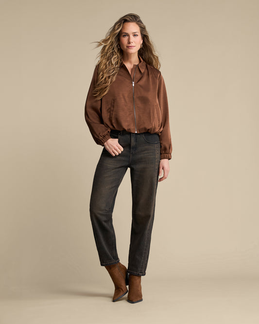 Avy Satin Latte  Jacket