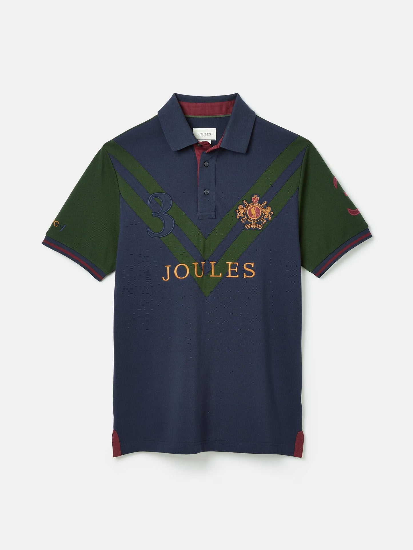 Embellished
Green/Navy Classic Fit Polo Shirt