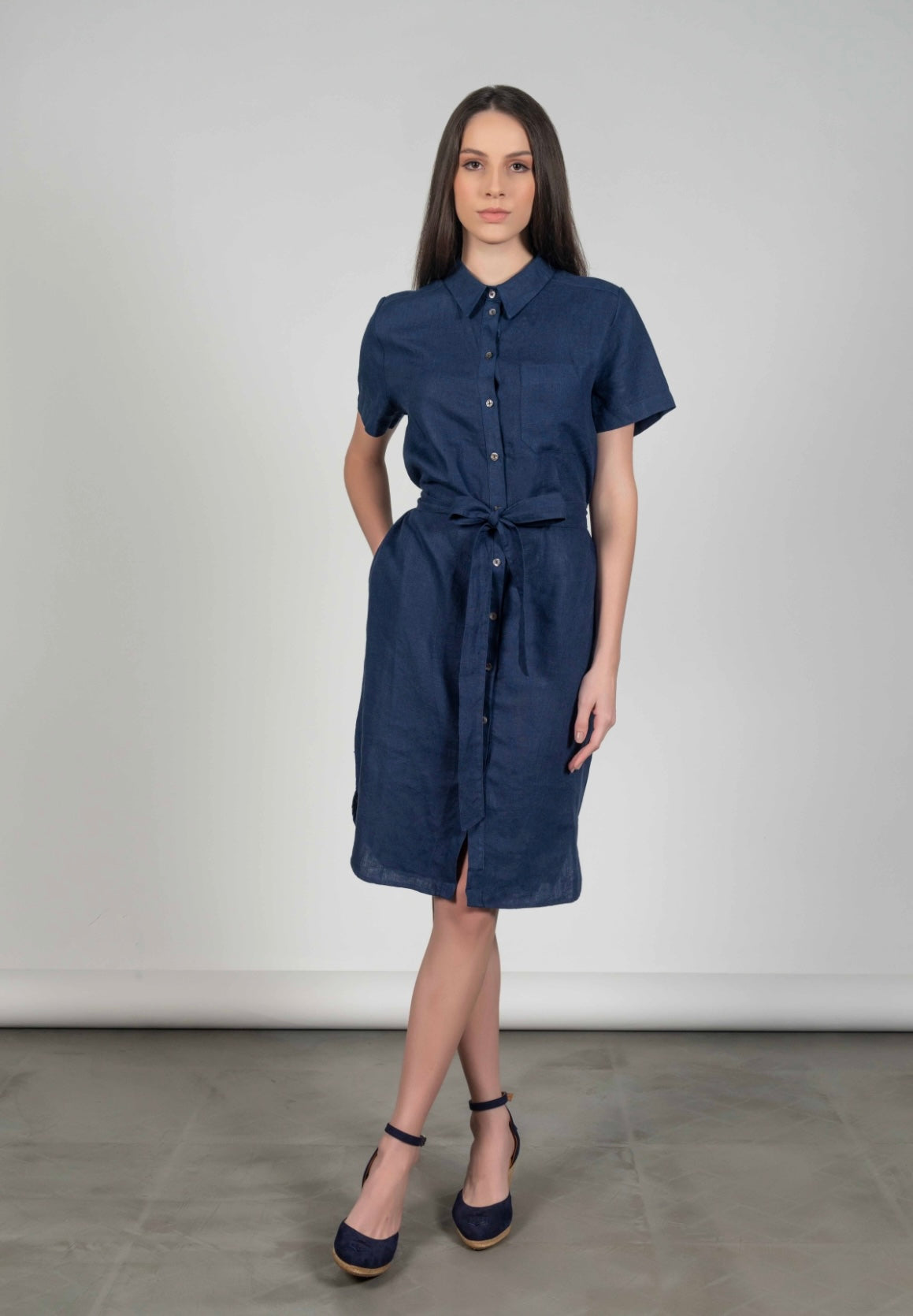Tara Dress Navy
