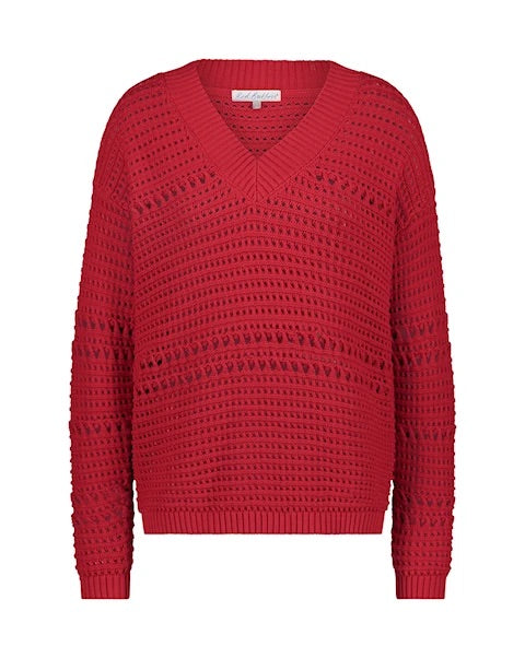 Fay Ajour Red Jumper