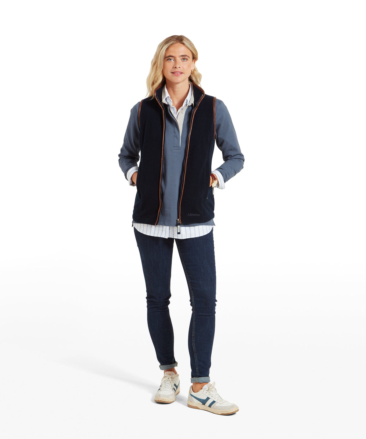 Lyndon Fleece Gilet Navy