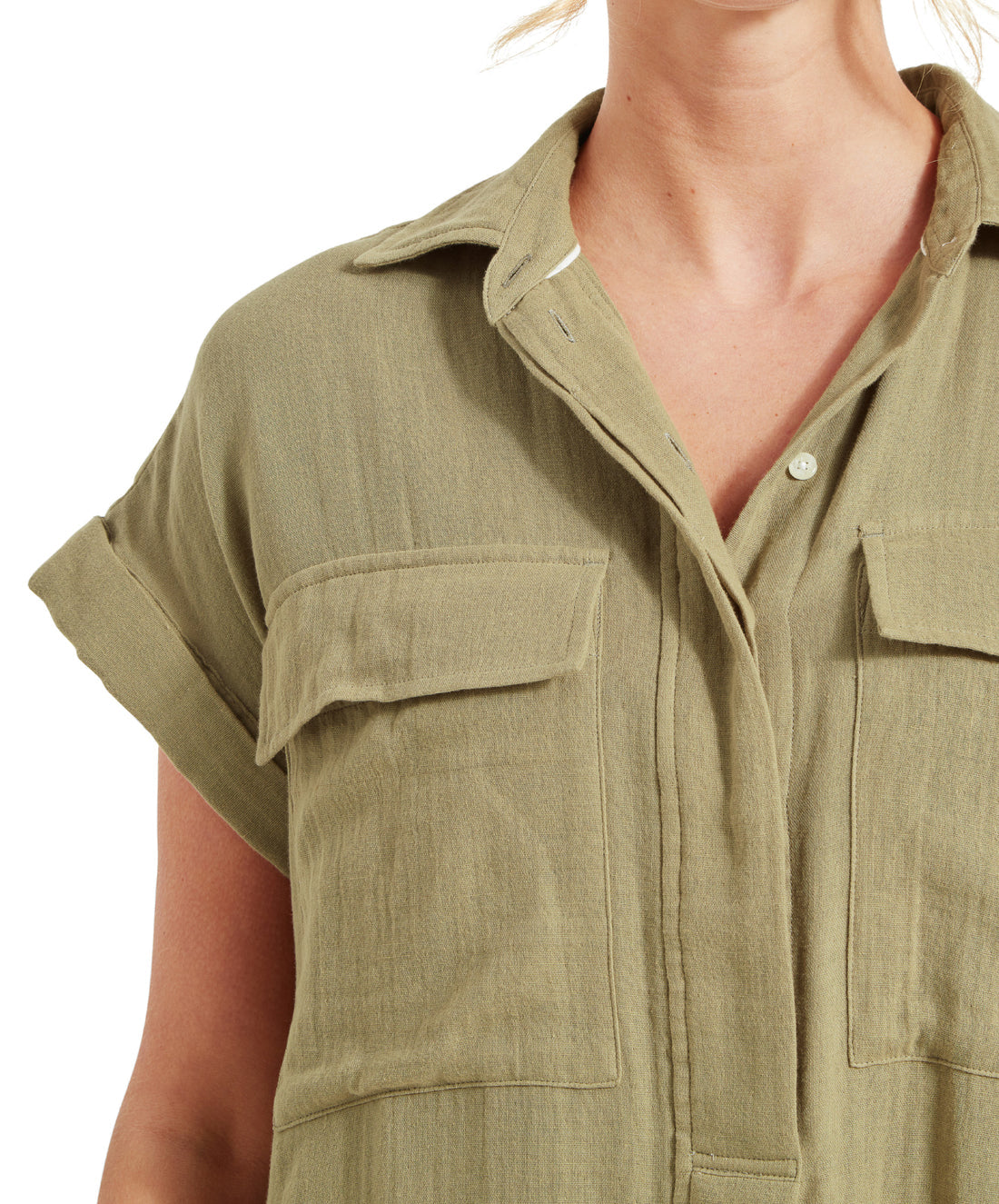 Olive Dress Light Khaki Green