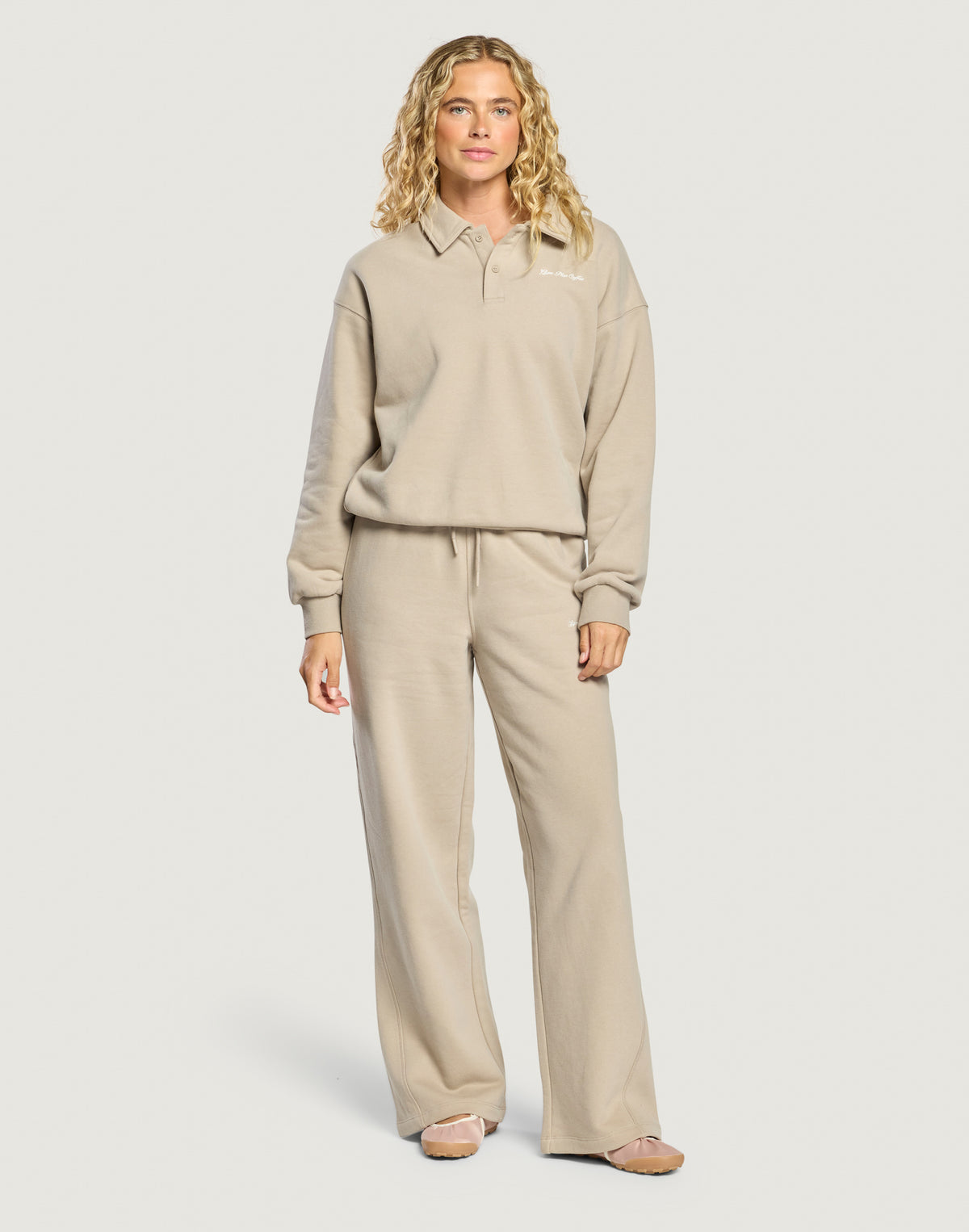 Daily Collard Sweatshirt Rich Taupe