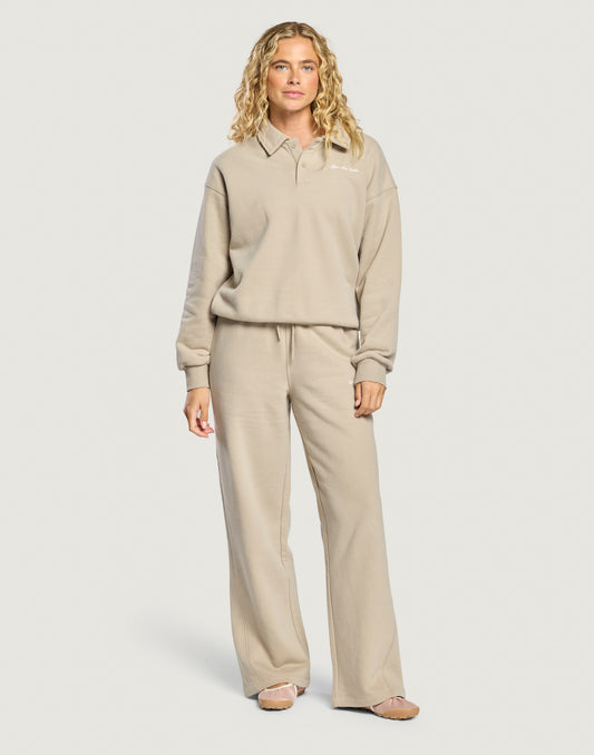 Daily Collard Sweatshirt Rich Taupe