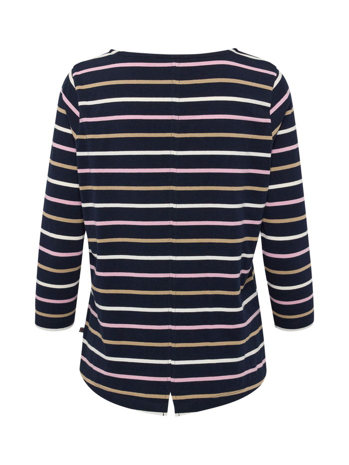 Croco T-shirt Navy Stripe