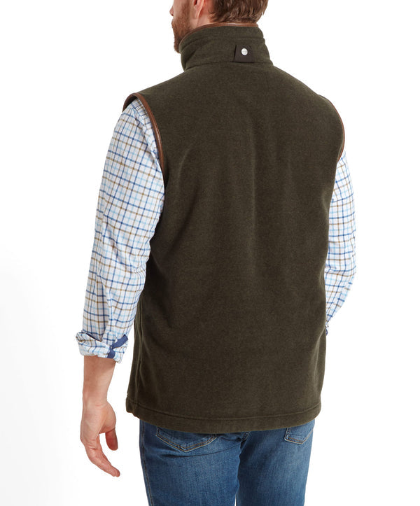 Oakham Fleece Gilet Dark Olive
