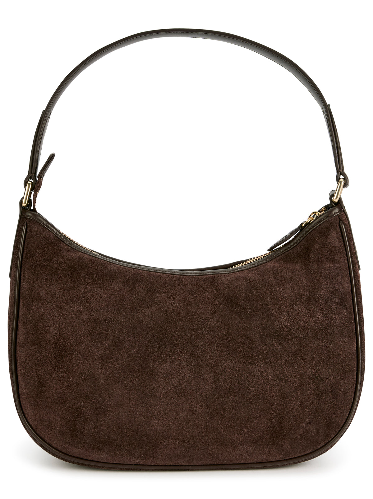 Cushendall Suede And Leather Handbag - Cigar