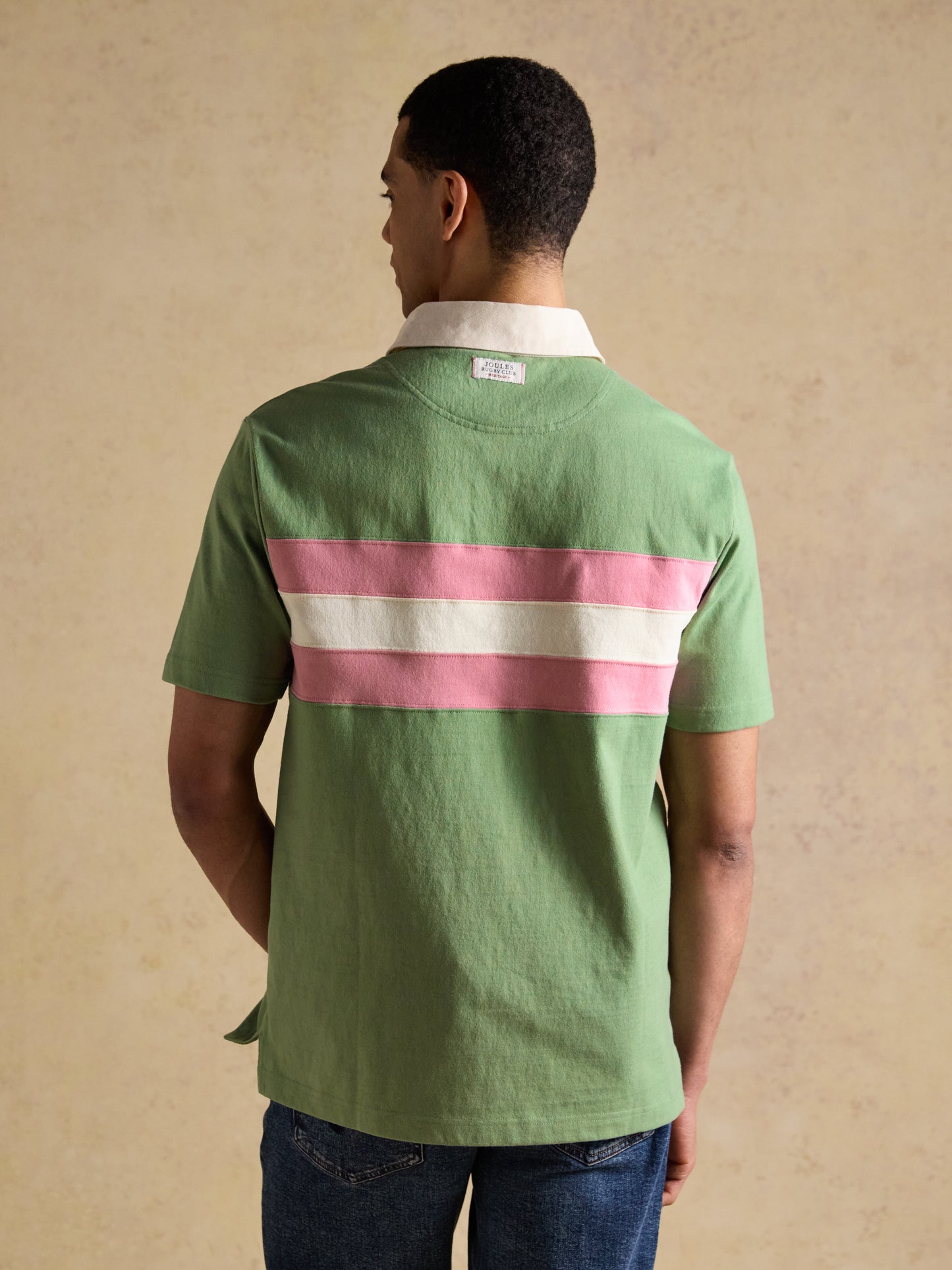 Crossfield Emb Rugby Green & Pink