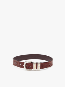 Saltwater Crocodile Belt - Mens 1.5” Tan