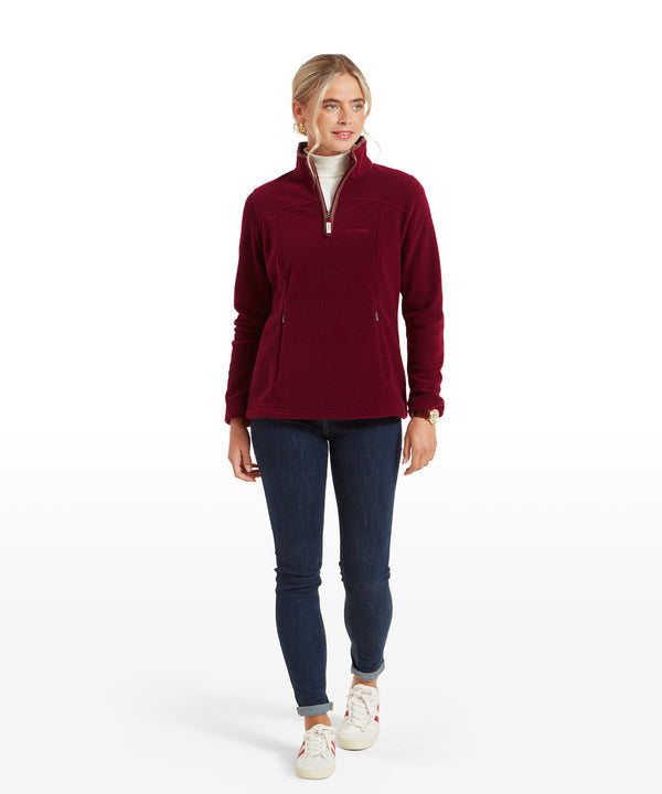 Tilton II Quarter Zip Fleece Claret