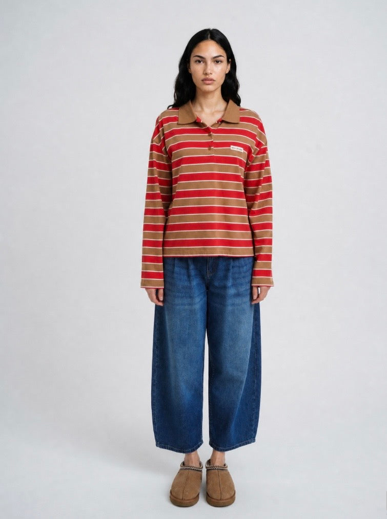 Boxy Rugby Longsleeve Multistripe