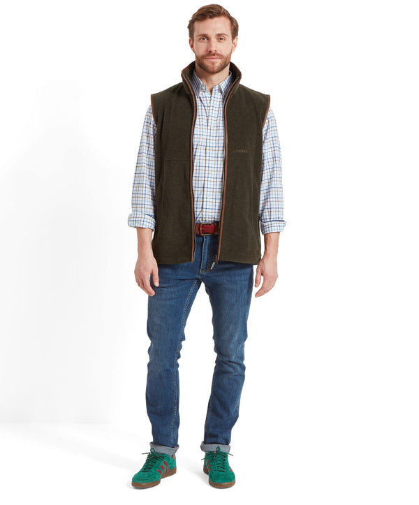 Oakham Fleece Gilet Dark Olive