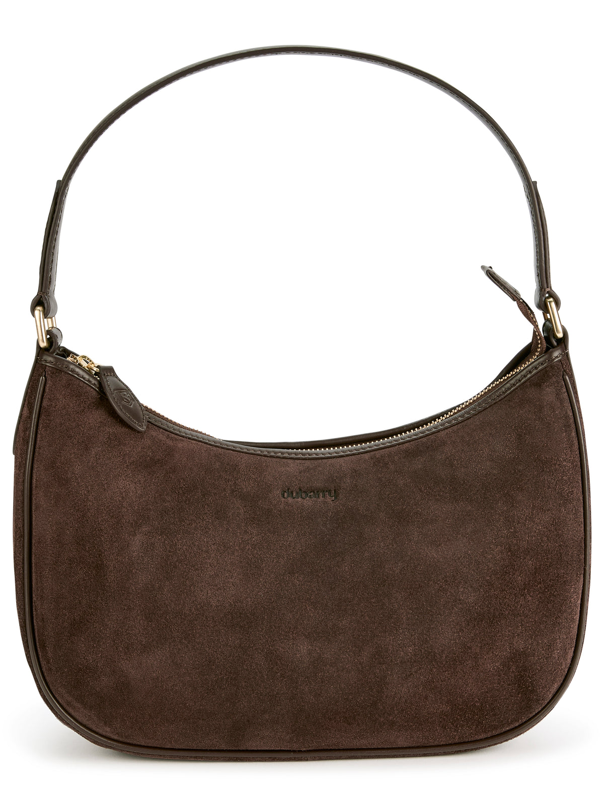 Cushendall Suede And Leather Handbag - Cigar