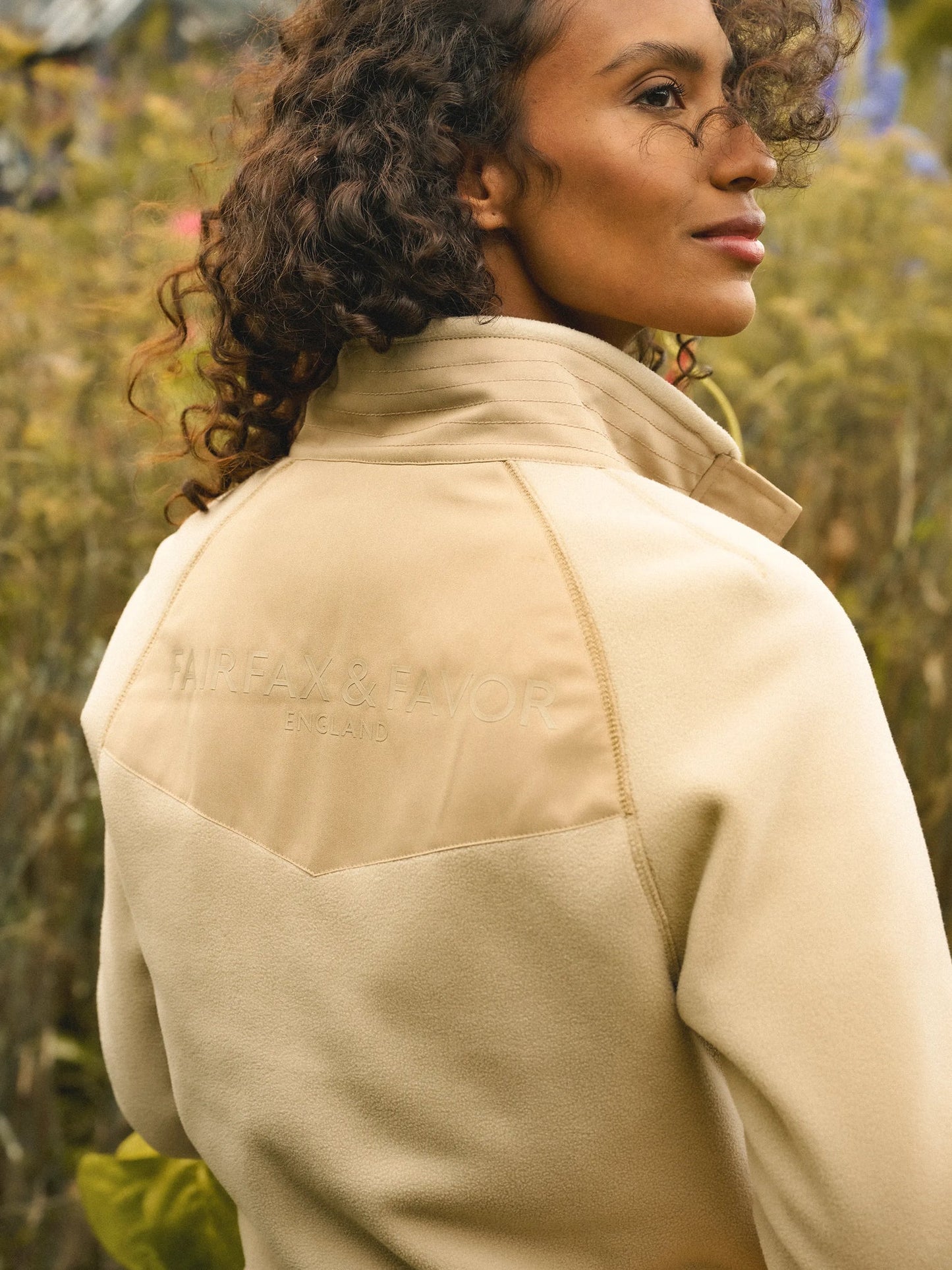 The Aria 1/4 Zip Fleece Oatmeal