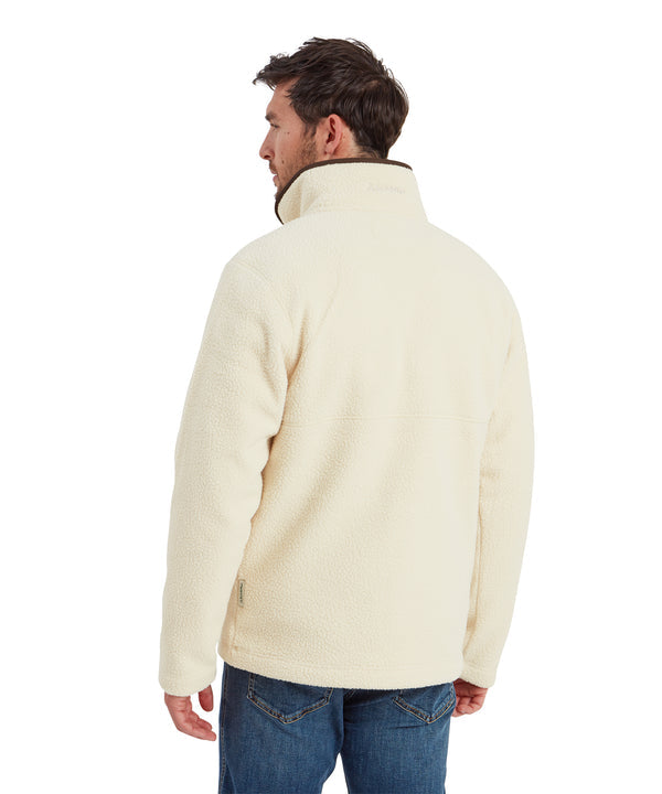 Berkeley Retro Quarter Zip Fleece Ecru