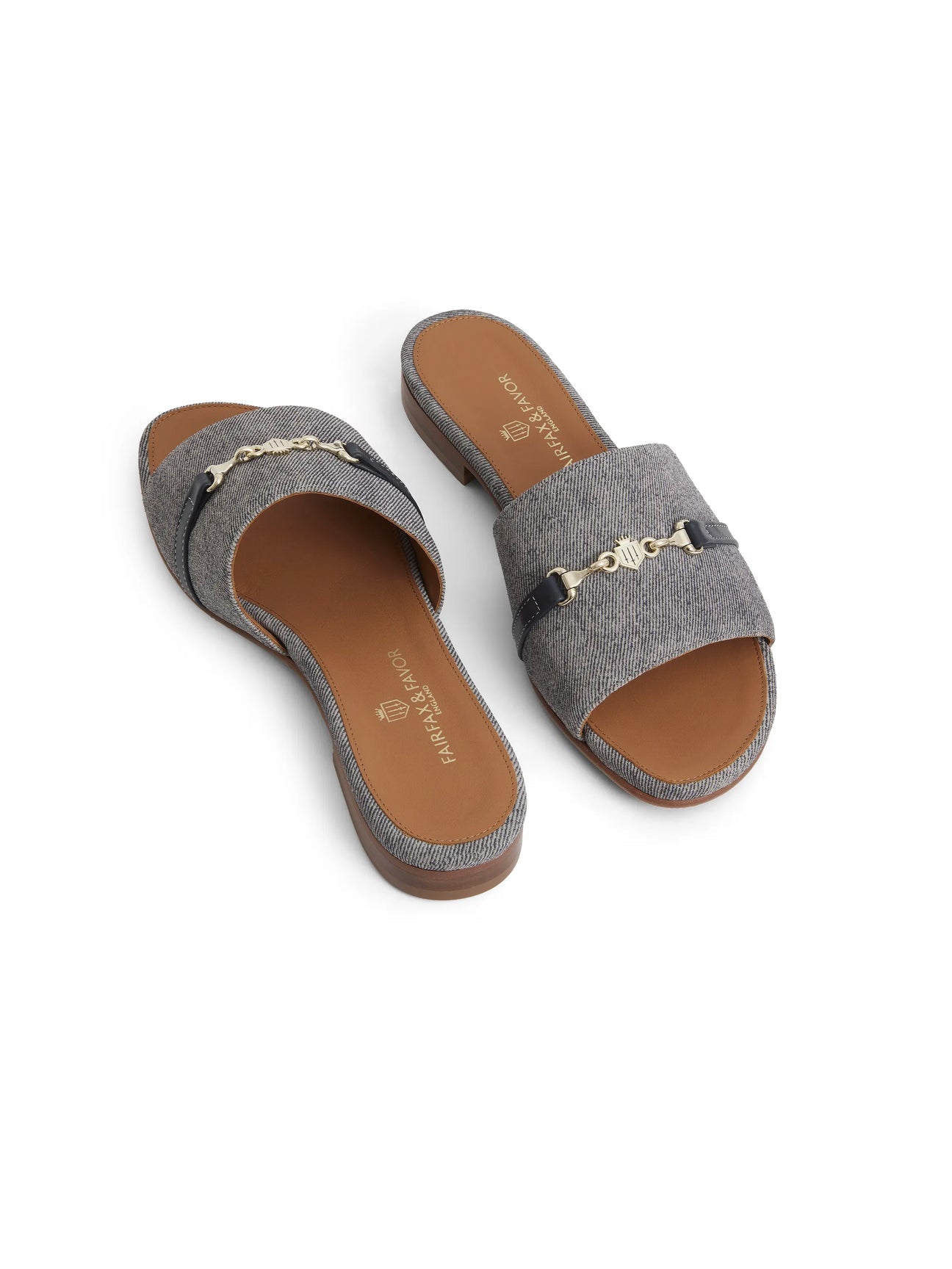 Heacham Denim Suede Sandals