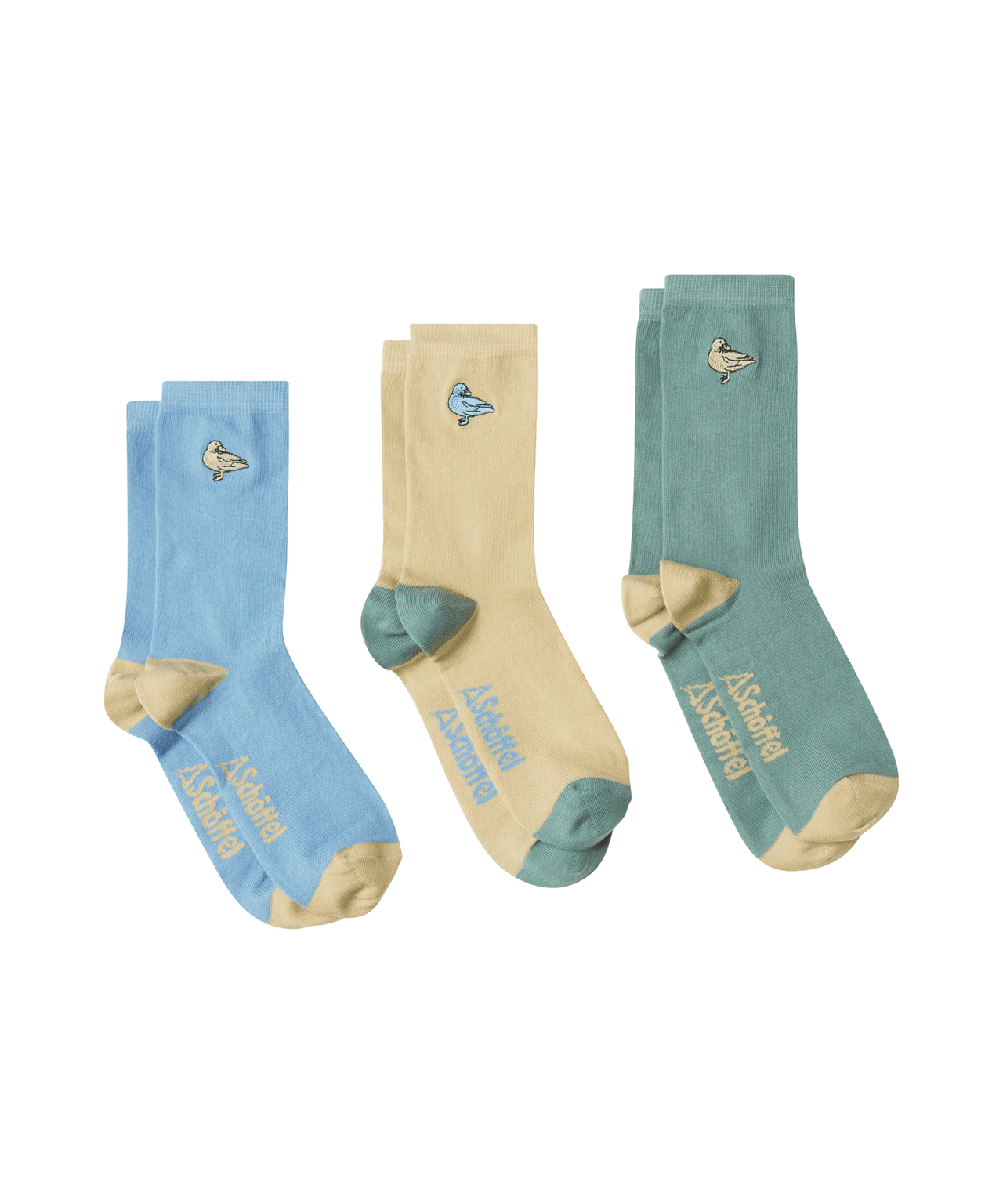 Women's Bamboo Socks (Box of 3) Duck Print 4-7