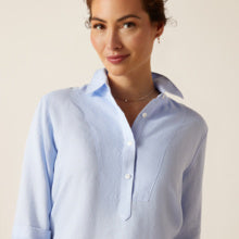 Cazadero LS Blouse Chambray Blue