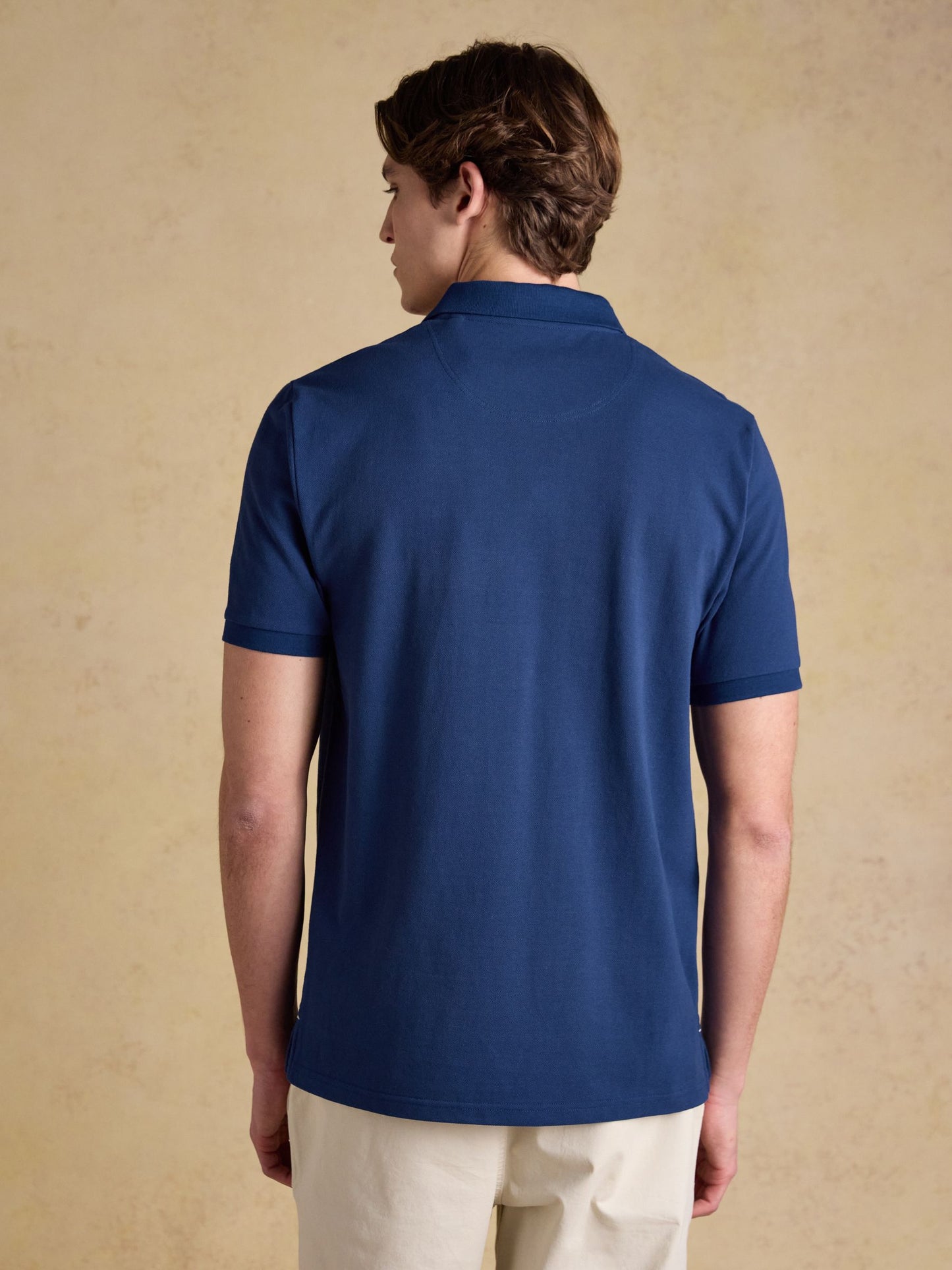 Woody deep blue polo top