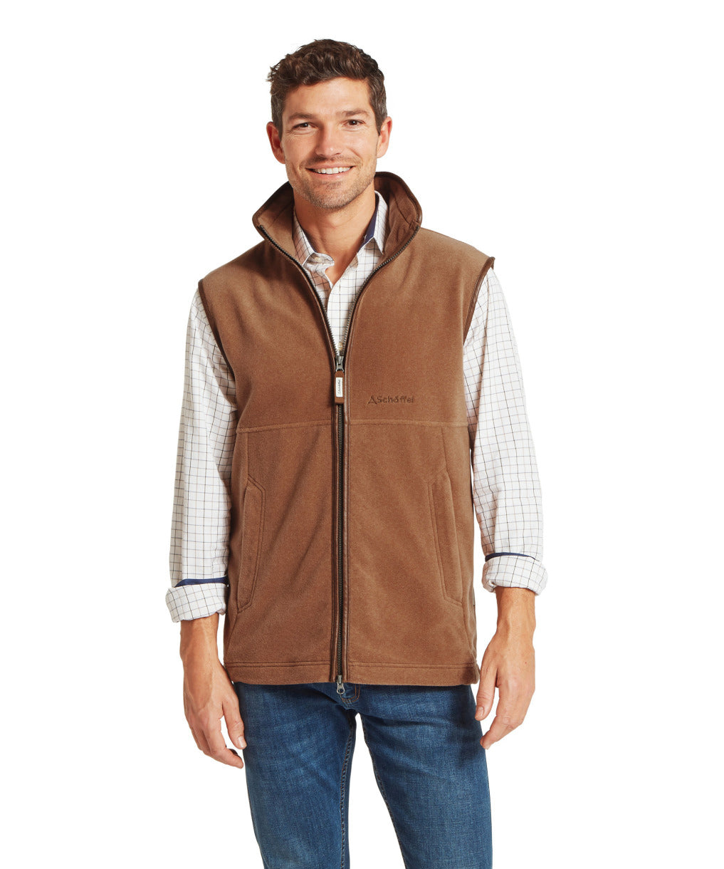 Oakham Fleece Gilet Toffee