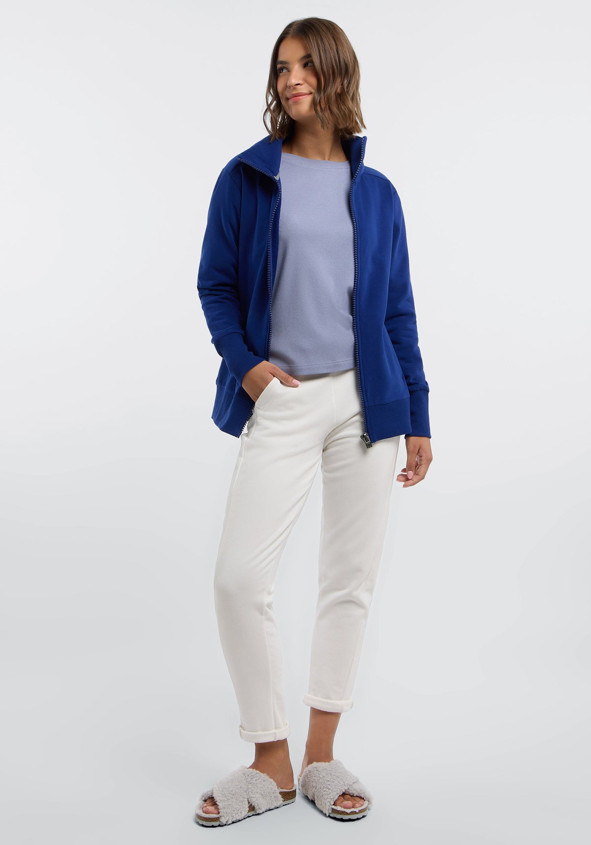 Alvis Sweat Jacket Electric Blue