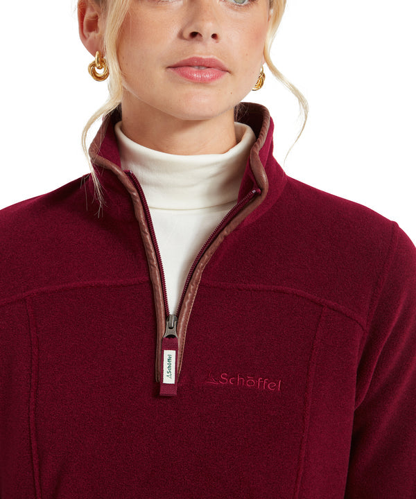 Tilton II Quarter Zip Fleece Claret