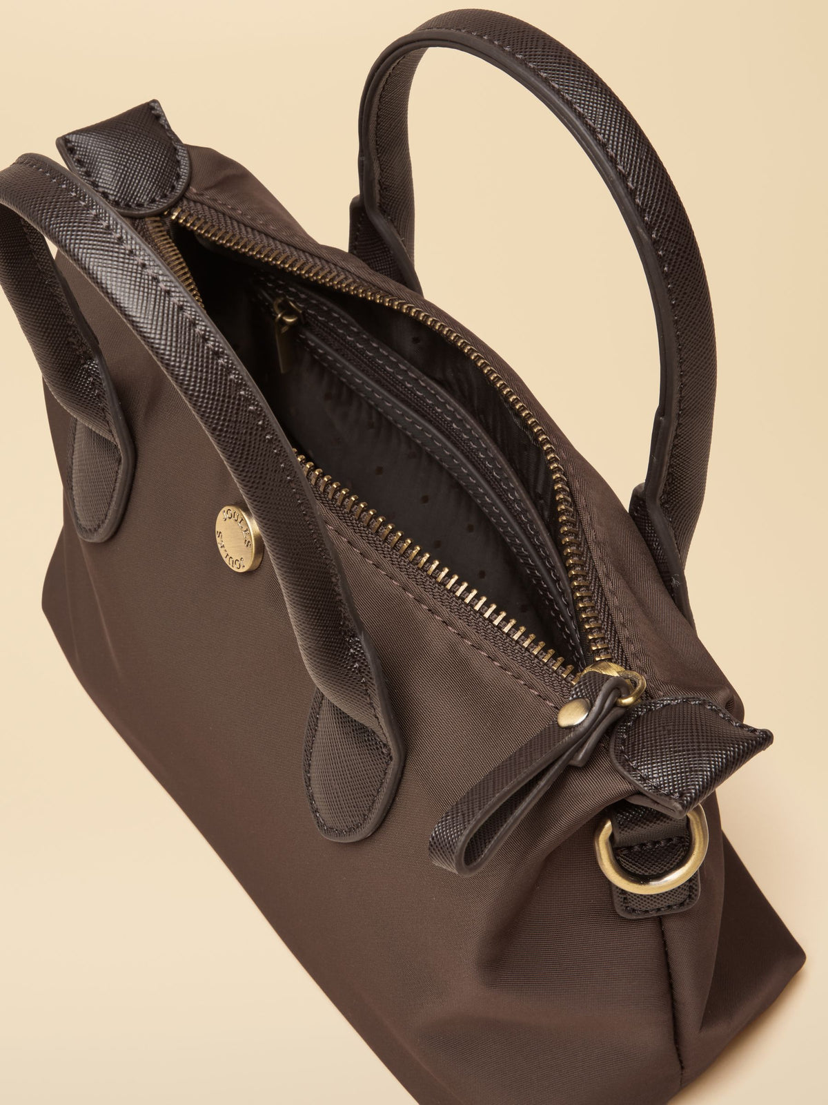 Mini Chocolate Brown Crossbody Handbag